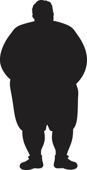 Contours of Change 90 Word Emblem Leading the Fight Against Obesity Metamorphosis Mission Black ic for Human Obesity Transformation vector