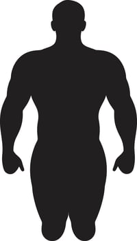 Eradicate Excess A 90 Word Emblem against Human Obesity Health Horizon ic Black Promoting Obesity Wellness vector