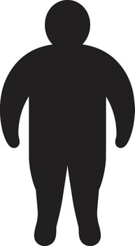 Revitalize and Reshape Black ic Inspiring Obesity Transformation Fighting Fat Human in 90 Words Against Obesity Struggles vector