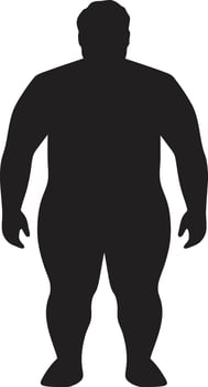 Healthy Horizon 90 Word for Obesity Prevention Body Balance Black for Human Transformation Against Obesity vector