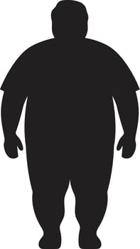 Shape Shifters for Human Obesity Advocacy Fit Foundations 90 Word Emblem in Black for Obesity Awareness vector