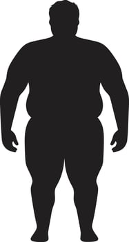 Fit Foundations 90 Word Emblem in Black for Obesity Awareness Obesity Odyssey Human for Wellness Revolution vector