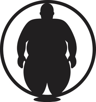 Fit Fusion 90 Word Emblem in Black for Obesity Intervention Slim Solutions Human Against Obesity vector