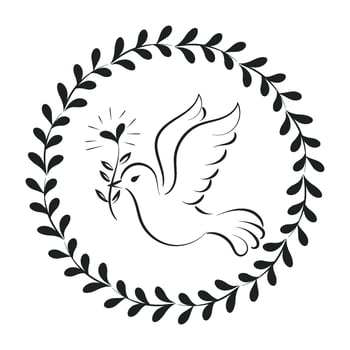 Pentecost Sunday banner with Holy Spirit vector