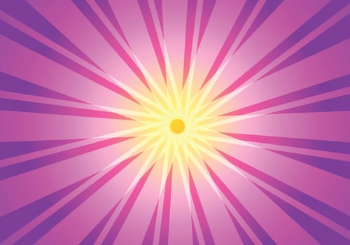 Sun burst sun ray purple to yellow color. Gradien in purple to yellow color. vector