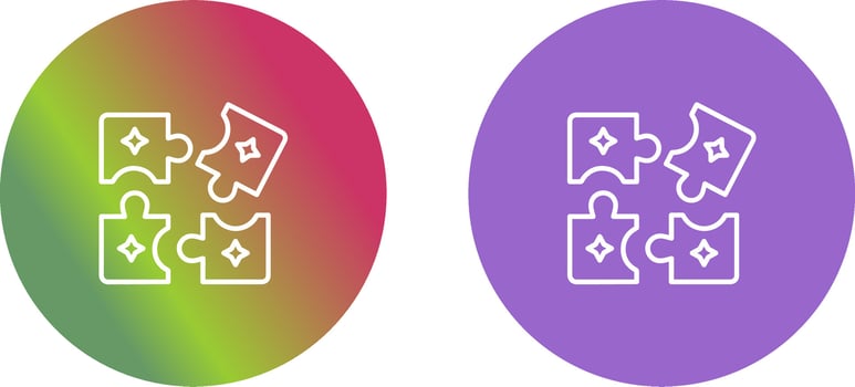 Puzzle Icon Design vector
