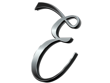 Free Font Metal effects Letter E png