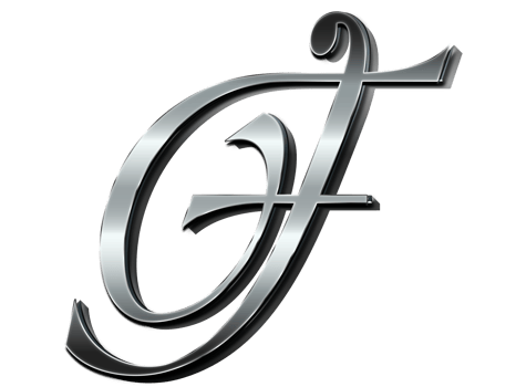Letter F Metallic effect, Calligraphy png