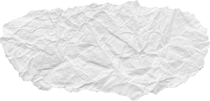 White Ripped Crumpled Paper Piece png