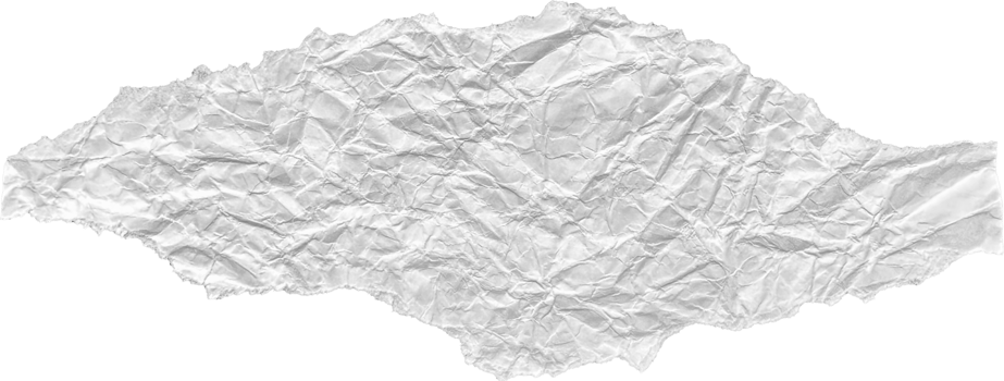 White Ripped Crumpled Paper Piece png