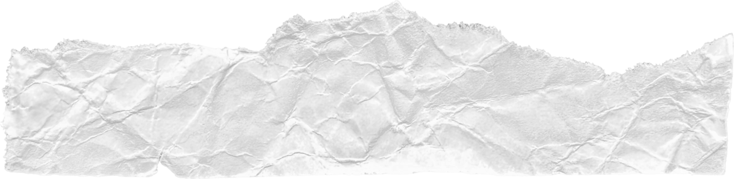 White Ripped Crumpled Paper Piece png