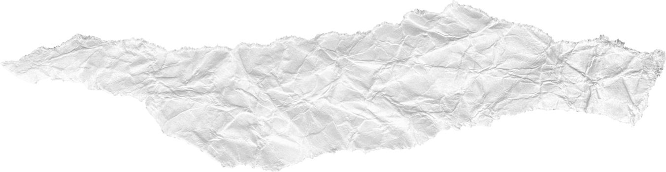 White Ripped Crumpled Paper Piece png