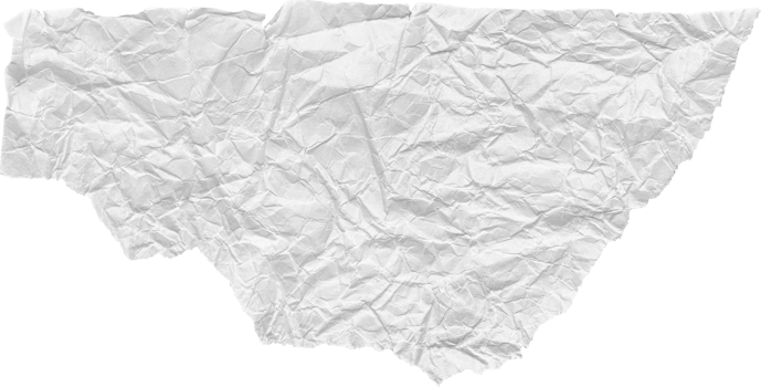White Ripped Crumpled Paper Piece png