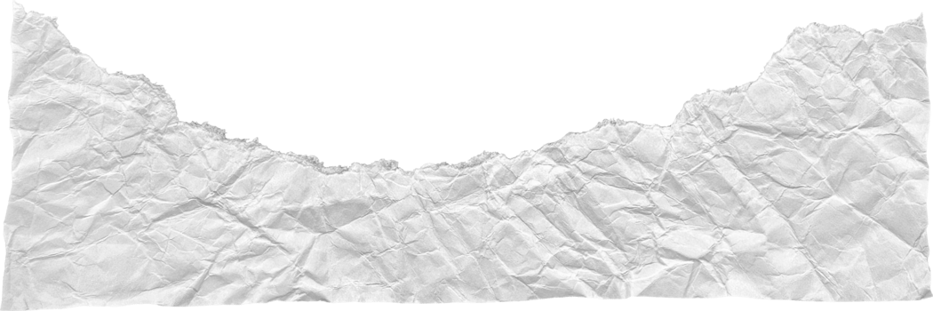 White Ripped Crumpled Paper Piece png