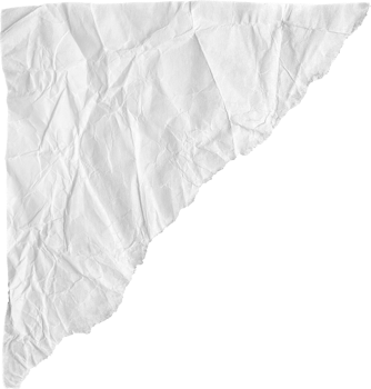 White Ripped Crumpled Paper Piece png