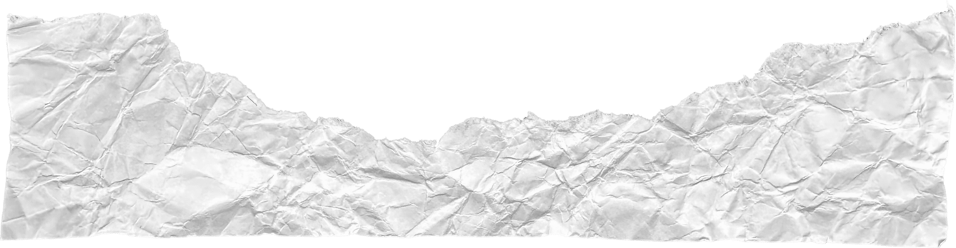 White Ripped Crumpled Paper Piece png