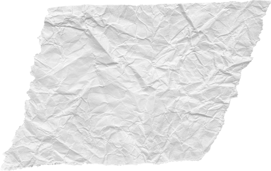 White Ripped Crumpled Paper Piece png