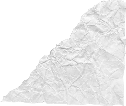 White Ripped Crumpled Paper Piece png