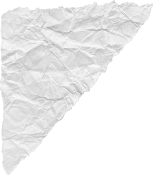 White Ripped Crumpled Paper Piece png