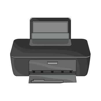 illustration of printer vector