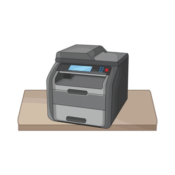 illustration of printer vector