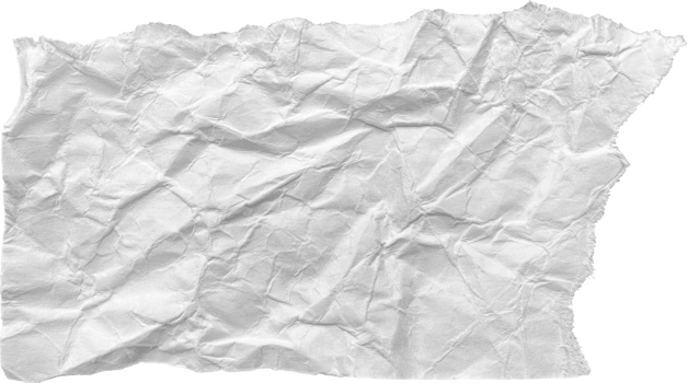 White Ripped Crumpled Paper Piece png