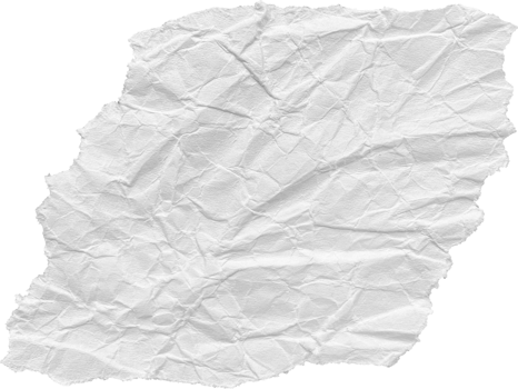 White Ripped Crumpled Paper Piece png