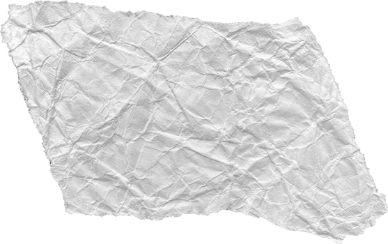 White Ripped Crumpled Paper Piece png