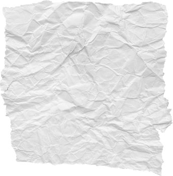 White Ripped Crumpled Paper Piece png