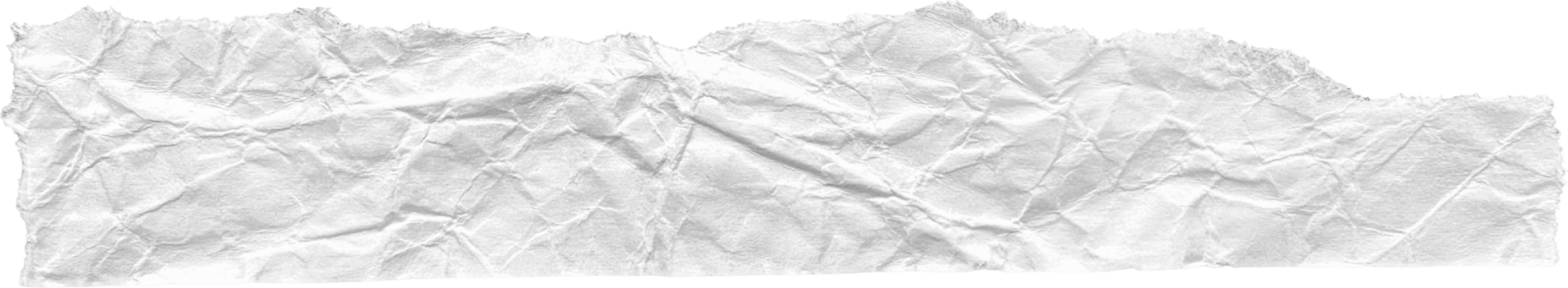 White Ripped Crumpled Paper Piece png