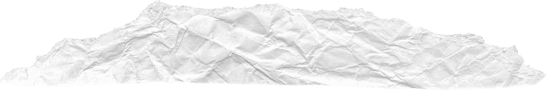 White Ripped Crumpled Paper Piece png