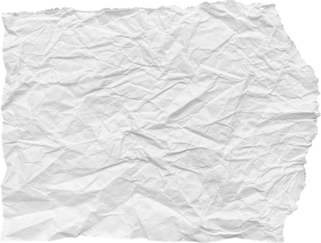 White Ripped Crumpled Paper Piece png