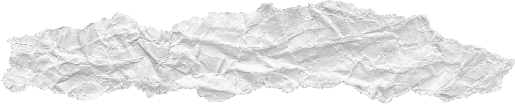 White Ripped Crumpled Paper Piece png