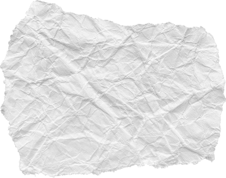 White Ripped Crumpled Paper Piece png