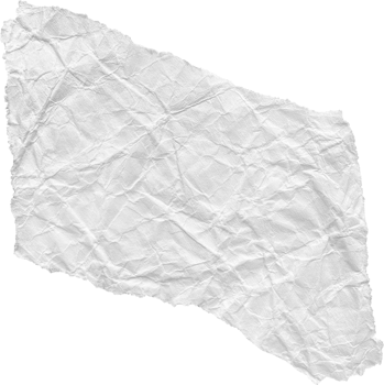 White Ripped Crumpled Paper Piece png