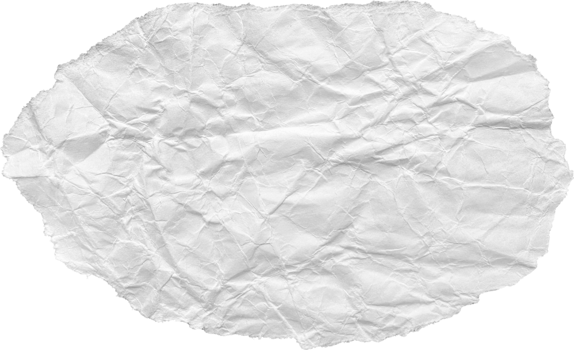 White Ripped Crumpled Paper Piece png