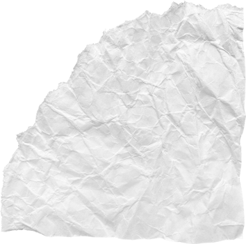White Ripped Crumpled Paper Piece png