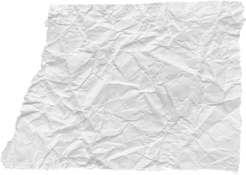 White Ripped Crumpled Paper Piece png