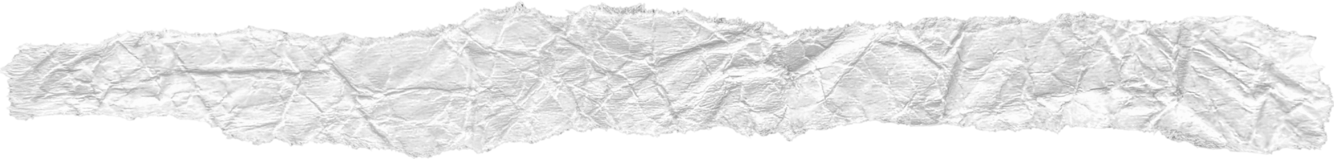 White Ripped Crumpled Paper Piece png
