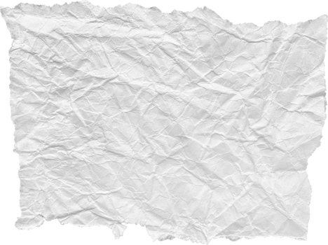 White Ripped Crumpled Paper Piece png