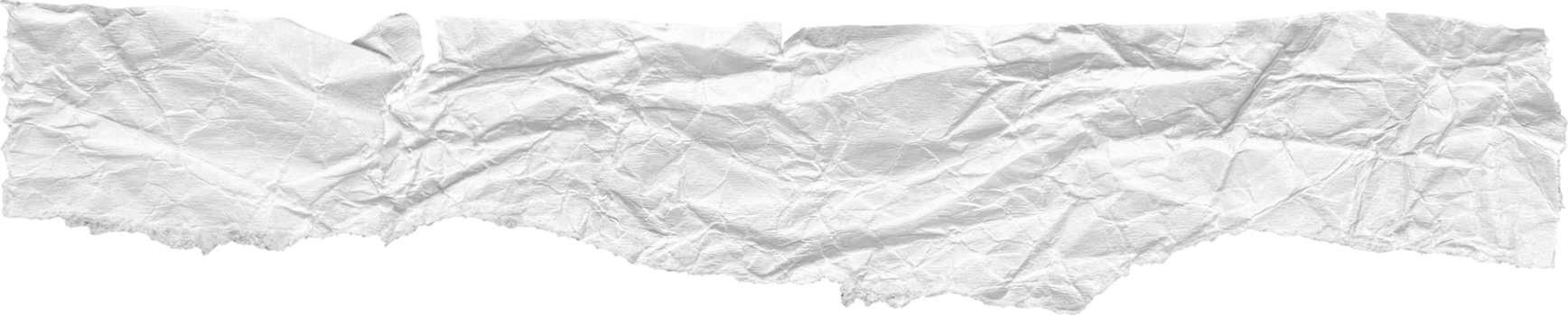 White Ripped Crumpled Paper Piece png
