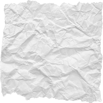 White Ripped Crumpled Paper Piece png