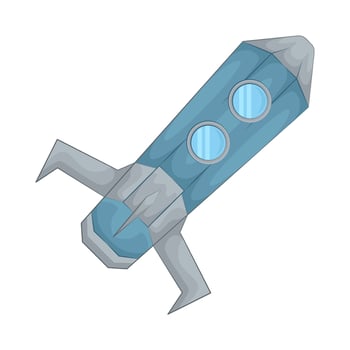 Illustration of rocket vector