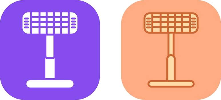 Infrared Heater Icon Design vector