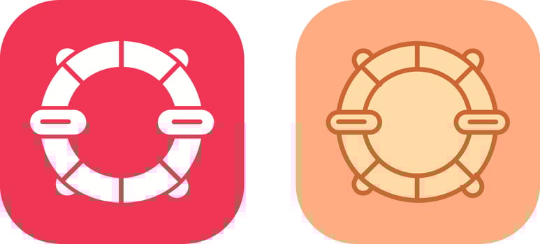 Life Saver Icon Design vector