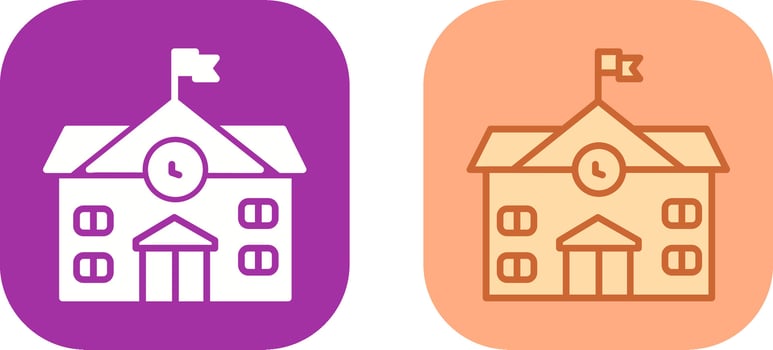 School Icon Design vector
