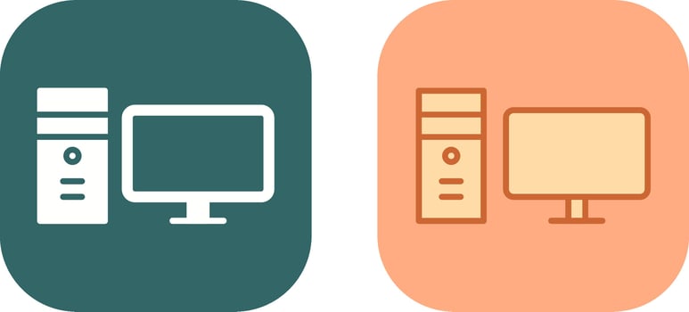 Desktop Icon Design vector