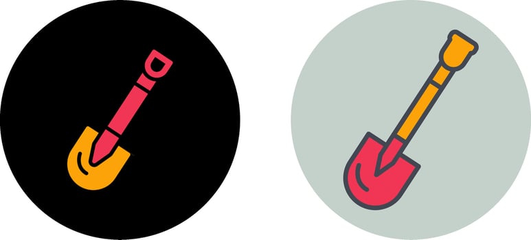 Shovel Icon Design vector