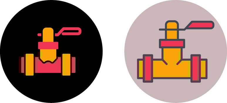 Valve I Icon Design vector