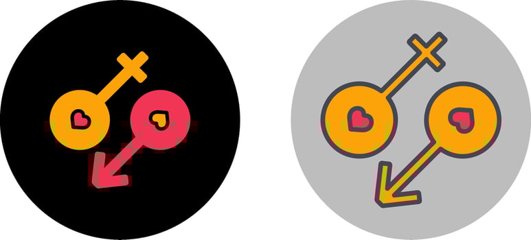 Intimacy Icon Design vector